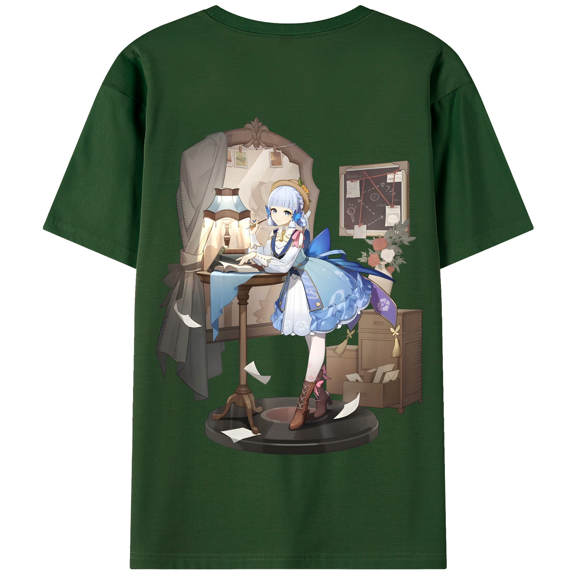 げんし神 神里綾華 神宮寺レン genshin Kamimiya Ren 綿100％半袖Tシャツ（背面プリント）